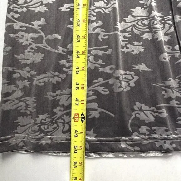 VTG Ivy Opulence Burnout Velour Floral Maxi Dress Womens PL Whimsigoth 90s NWT‎ - Picture 5 of 11